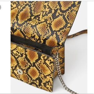 Zara python small handbag